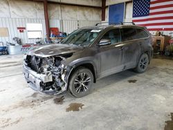Salvage cars for sale from Copart Helena, MT: 2016 Toyota Highlander XLE