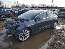 Salvage cars for sale from Copart Columbus, OH: 2018 Tesla Model 3