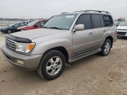 Salvage cars for sale from Copart Kansas City, KS: 2004 Toyota Land Cruiser