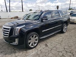 Salvage cars for sale from Copart Van Nuys, CA: 2019 Cadillac Escalade ESV Luxury