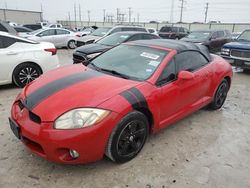 Salvage cars for sale at Haslet, TX auction: 2007 Mitsubishi Eclipse Spyder GT