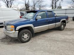 Salvage cars for sale from Copart West Mifflin, PA: 2002 GMC New Sierra K1500