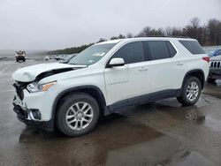 Salvage cars for sale from Copart Brookhaven, NY: 2021 Chevrolet Traverse LT