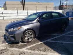 Salvage cars for sale from Copart Sun Valley, CA: 2021 KIA Forte FE