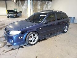 Salvage cars for sale at Chalfont, PA auction: 2002 Mazda Protege PR5