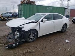 Salvage cars for sale from Copart Elgin, IL: 2016 Lexus ES 350