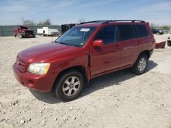 Salvage cars for sale from Copart Kansas City, KS: 2003 Toyota Highlander Limited