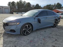 Salvage cars for sale at Mendon, MA auction: 2022 Honda Accord Sport SE