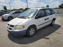 Salvage cars for sale from Copart Miami, FL: 2002 Dodge Caravan SE