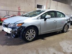 Salvage cars for sale at Blaine, MN auction: 2012 Honda Civic EX