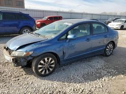 Salvage cars for sale from Copart Kansas City, KS: 2010 Honda Civic EX