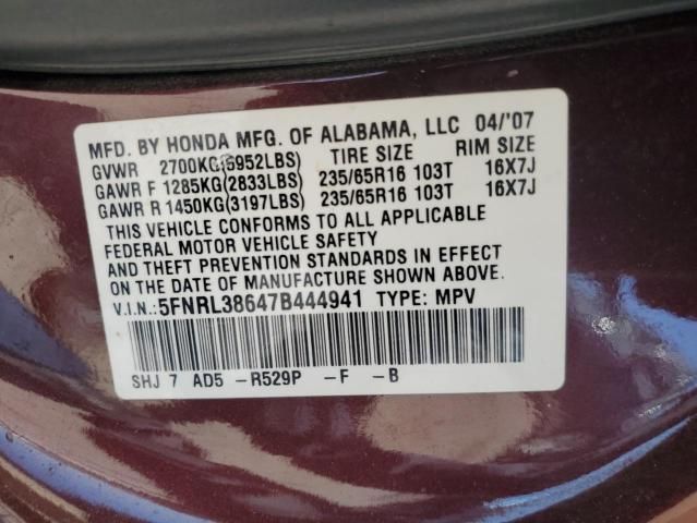 2007 Honda Odyssey EXL