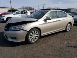 Salvage cars for sale at New Britain, CT auction: 2015 Honda Accord EX