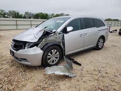 Salvage cars for sale from Copart New Braunfels, TX: 2015 Honda Odyssey EXL