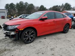 Salvage cars for sale at Mendon, MA auction: 2019 Honda Civic Sport
