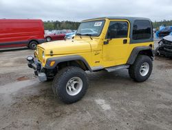 Salvage cars for sale at Harleyville, SC auction: 2001 Jeep Wrangler / TJ Sport