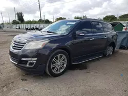 Salvage SUVs for sale at auction: 2015 Chevrolet Traverse LT