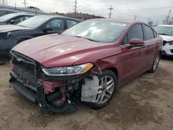 Salvage cars for sale at Chicago Heights, IL auction: 2015 Ford Fusion SE