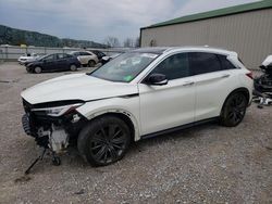 Infiniti QX50 Pure salvage cars for sale: 2020 Infiniti QX50 Pure