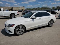 Salvage cars for sale at Wilmer, TX auction: 2019 Mercedes-Benz C300