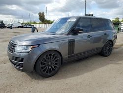 Salvage cars for sale from Copart Miami, FL: 2017 Land Rover Range Rover HSE