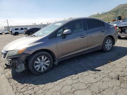 Salvage cars for sale from Copart Colton, CA: 2012 Honda Civic LX