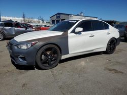 Salvage cars for sale at San Martin, CA auction: 2018 Infiniti Q50 Luxe