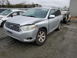 Salvage cars for sale at Spartanburg, SC auction: 2008 Toyota Highlander