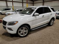 Mercedes-Benz M-Class salvage cars for sale: 2014 Mercedes-Benz ML 350 4matic