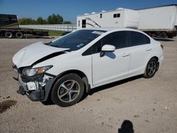 Salvage cars for sale at Houston, TX auction: 2015 Honda Civic SE