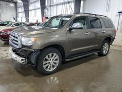 Salvage cars for sale at Ham Lake, MN auction: 2013 Toyota Sequoia Limited