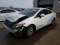 Honda salvage cars for sale: 2012 Honda Civic LX