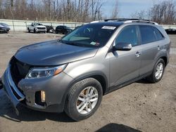 Salvage cars for sale at Leroy, NY auction: 2014 KIA Sorento LX