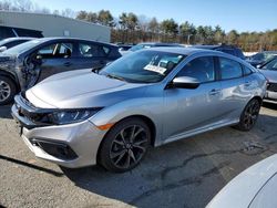 Salvage cars for sale at Exeter, RI auction: 2019 Honda Civic Sport