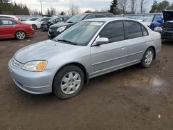 Honda Civic salvage cars for sale: 2002 Honda Civic LX