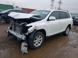 Salvage cars for sale from Copart Elgin, IL: 2012 Toyota Highlander Base