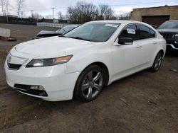 Salvage cars for sale at New Britain, CT auction: 2012 Acura TL