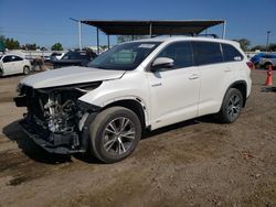 Salvage cars for sale from Copart San Diego, CA: 2017 Toyota Highlander Hybrid