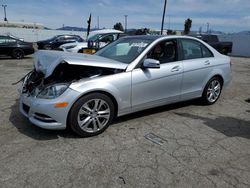 Mercedes-Benz salvage cars for sale: 2014 Mercedes-Benz C 300 4matic