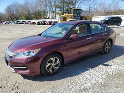 Salvage cars for sale at North Billerica, MA auction: 2017 Honda Accord LX