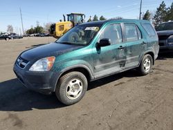 Honda CR-V LX salvage cars for sale: 2004 Honda CR-V LX