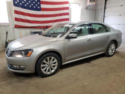 Salvage cars for sale at Lyman, ME auction: 2012 Volkswagen Passat SEL