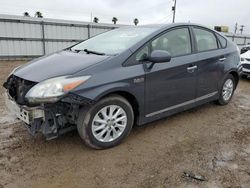 Salvage cars for sale from Copart Mercedes, TX: 2013 Toyota Prius PLUG-IN