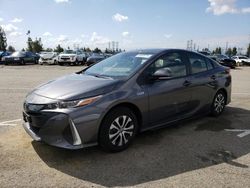 Salvage cars for sale at auction: 2022 Toyota Prius Prime LE