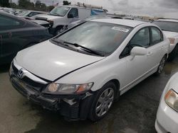 Salvage cars for sale from Copart Martinez, CA: 2010 Honda Civic LX