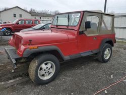 Jeep Wrangler salvage cars for sale: 1988 Jeep Wrangler
