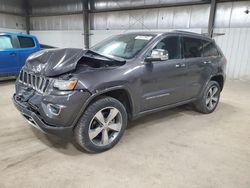Salvage cars for sale at Des Moines, IA auction: 2014 Jeep Grand Cherokee Overland