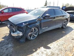 Salvage cars for sale from Copart Bowmanville, ON: 2019 Honda Accord Sport