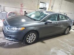Salvage cars for sale at Blaine, MN auction: 2016 Ford Fusion S