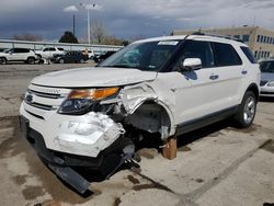 Ford Explorer salvage cars for sale: 2015 Ford Explorer Limited